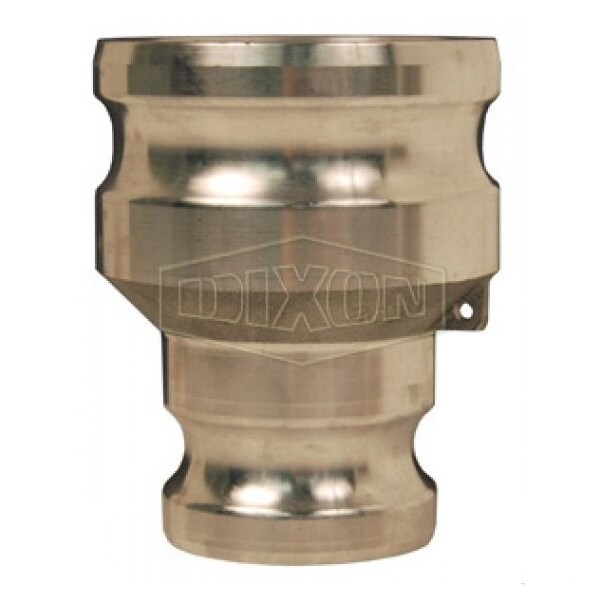 Cam and Groove Spool Adapter, 2-1/2 x 4 in, Adapter, Aluminum, Domestic